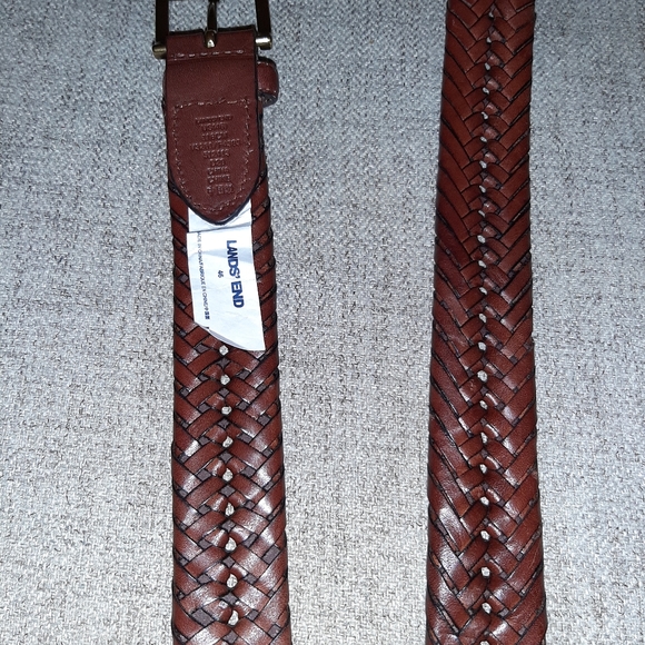 LAND'S END MEN'S BELT.46" L...BROWN. - Picture 1 of 6